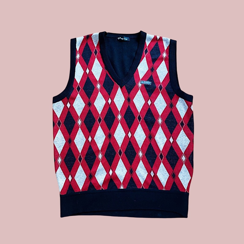Vintage argyle sweater vest